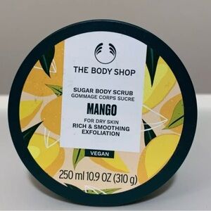 The Body Shop Mango Sugar Body Scrub Rich & Smoothing Exfoliation 10.9 Oz New